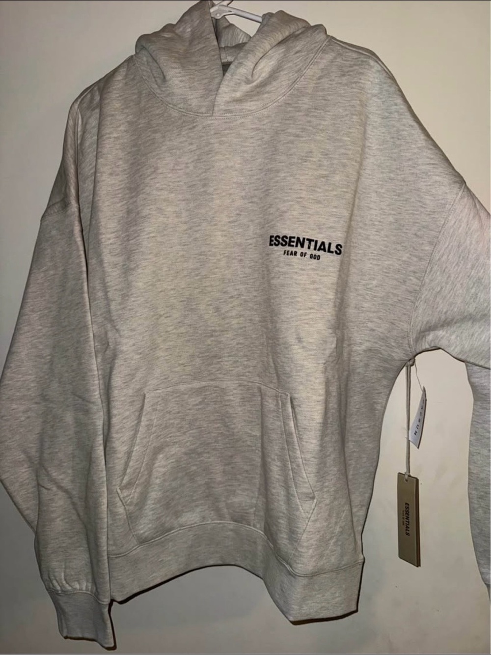 Essentials Light Oatme Pullover Hoodie - Neutral Tone